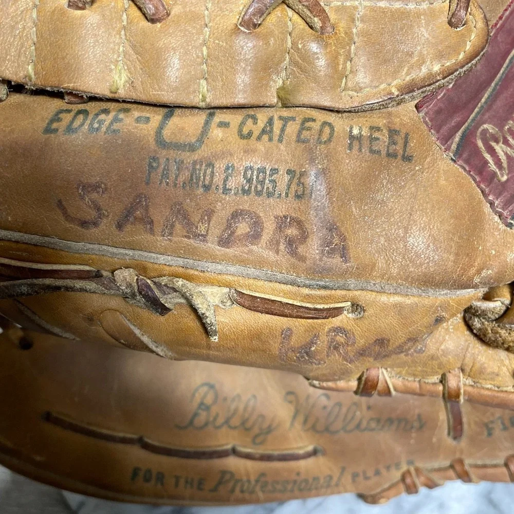 Vintage Rawlings Heart of‎ Hide Baseball Glove XFG 7 Billy Williams 60s LHT
